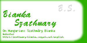 bianka szathmary business card